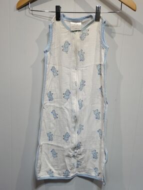 Aden + Anais Muslin‎ Sleep Sack Neutral Elephants Small 0-6mo